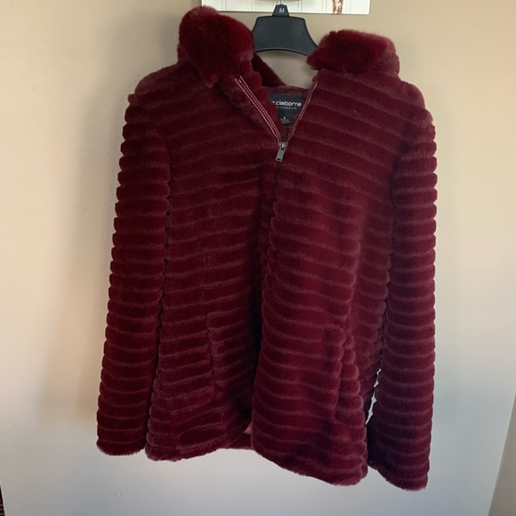 Liz Claiborne Jackets & Blazers - LIZ CLAIBORNE Faux Fur Outerwear    NWT